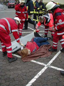 SEG Übung Trage Oktober 2002