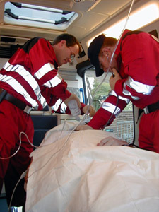 SEG Übung RTW innen Oktober 2002